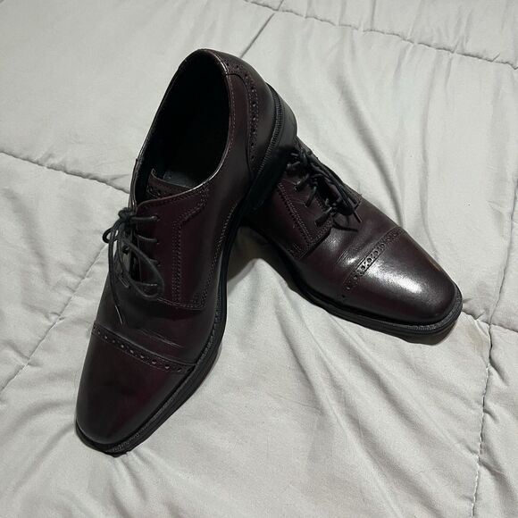 Cole Haan Jefferson Grand 2.0 Mens Size 12D Brown Classic Wingtip Oxford Shoes - Picture 1 of 10